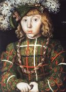 CRANACH, Lucas the Elder Portrait of Johann Friedrich the Magnanimous at the Age of Six oil painting on canvas